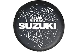 JTMLGDPA Housse Roue Secours de Voiture pour Suzuki Vitara (LY) 4.Gen 2015-2022,Housse de Pneu de Secours Antipoussière Imperméable Protections de Roue Décorer Accessoires,C-15in