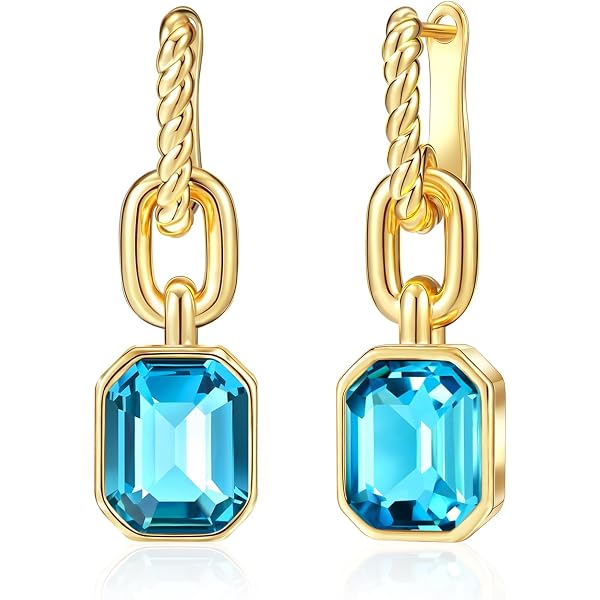 Collier Cristal Doré Mesovor - Chaîne Quille Plaqué Or 18k Avec Pendentif Amovible