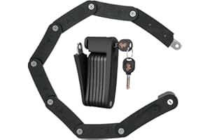 ZITFRI Antivol Velo Pliable Résistant aux Cisailles Hydrauliques et à la Coupe - Cadenas Vélo Serrure Pliante pour Trotinette Electrique Moto et Velo Electrique - Antivol Acier Portable avec Clés