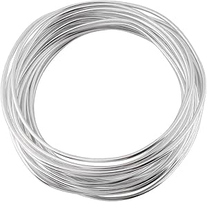Silber Basteldraht 3mm X 20m - Aluminium Draht Für Schmuck & Deko