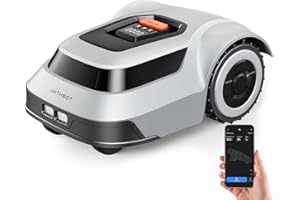 ANTHBOT Pion Robot cortacésped automático - 1000 m², con MAX 180m Cables delimitadores, escaneo de Ruta en U eficiente, Control por aplicación, mapeo automático, 300% de eficiencia de Corte