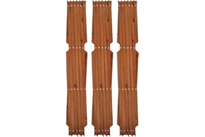 KANTA 3 x Garden Expanding Wooden Trellis Expandable Trellises Aluminum Riveted Each Piece Expands to 180cm x 60cm Climbing Plants Support