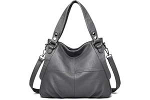 Sacmill Damen Handtasche Große Leder Damenhandtasche Umhängetaschen Designer Schultertasche Hobo Tasche