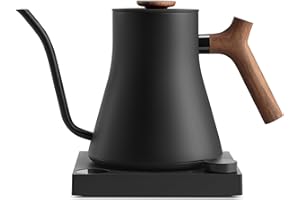 Hervidor eléctrico de cuello de cisne Fellow Stagg EKG Pro - Café filtrado a mano (pour-over) y tetera, calentamiento rápido, control preciso de la temperatura, EU Negro mate