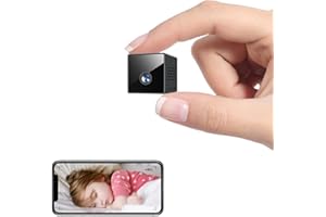 YESWE Camera Espion 4K Mini Camera Surveillance WiFi Interieur sans Fil A Distance Discrete Enregistreur Detecteur Mouvement Spy Cam Vision Nocturne