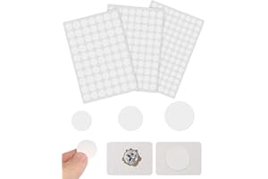 HUVZOR 275 pezzi Copriviti bianchi, Coprifori in PVC da 13 mm, 16 mm, 19 mm, Copriviti adesivi, Coprifori per pareti, Adesivi per fori tavoli, armadi, mobili in legno per riparazioni