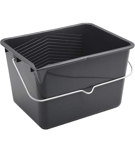 Vaschetta Verniciatura Nera Con Pennello Magnetico - Beccuccio Dosatore E Impugnatura Ergonomica Per Pittura