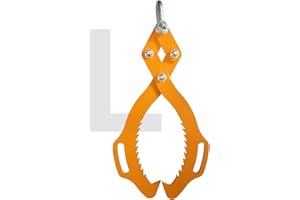 Martenbrown® Premium Verladezange für Holz I 1500kg I Rückezange für Verladearbeiten im Wald I Holzgreifer für Baumstämme I Forst Zange I Schleppzange I Hebezange I Forstgreifer I Holz Zange