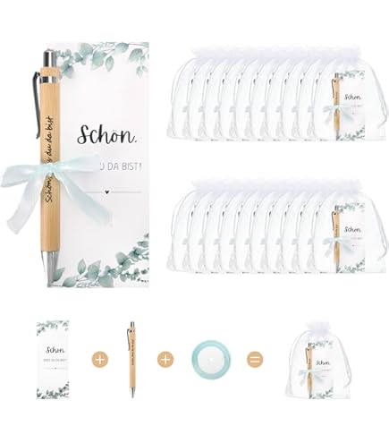 Stylo Publicitaire Lot 40 Stylos Bois Rétractables - Texte Personnalisé - Cadeau Mariage Anniversaire - 13,8cm Cadeau Invité Anniversaire Adulte