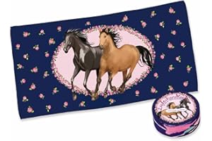 ‎LUTZ MAUDER Lutz Mauder Zauberhandtuch Pferde 60 x 30 cm // 40025 * Zauberhandtuch * Pferde TapirElla // Pferdehandtuch gepresst 100% Baumwolle