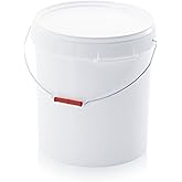 BenBow Secchio Con Coperchio 3l Nero 1000x 3 Litri - Alimenti Sicuri