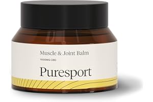 Puresport 1000mg CBD Muscle & Joint Balm | 50ml | Infused with Lavender, Lemongrass, Witch Hazel, Wintergreen & Peppermint | Relieve Pain and Promote Faster Recovery