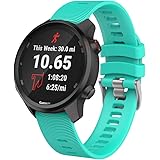 ISABAKE ersättningsrem för Garmin Forerunner 645/245, 20mm Silikon Klockarmband för Vivoactive 3, Vivomove HR, Venu