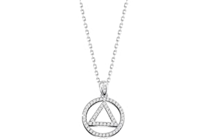 TIIMG Sobriety Gift Addiction Recovery Gift AA Gift NA Gift 12 Step Gifts Alcoholics Anonymous AA Recovery Sobriety Wallet Insert Card (AA necklace)