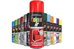 AlezyB - Crimson Red 400ml All Purpose Spray Paint | Use on Metal, Wood, Plastic and Multipurpose Aerosol Professional Quality Perfect Finish, for Interior Exterior and Excellent Coverage