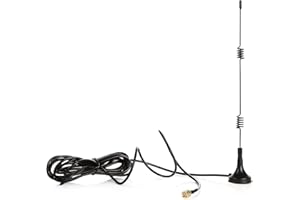 TONTON 10FT/3M 7dBi WiFi - Cable de extensión de antena con base magnética para cámara de seguridad IP WiFi inalámbrica