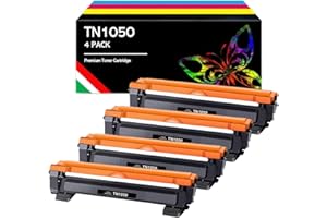 AMG SALES Toner Compatibili per Brother TN1050 TN-1050 cartucce per DCP-1612W HL-1110 HL-1210W HL-1112 HL-1212W DCP-1510 DCP-1610W MFC-1810 MFC-1910W DCP-1512 (Nero, 4-Pack)
