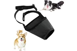 HHZZXCDH Maulkorb Kleine Hunde Maulkorb Mittlere Hunde Maulkorb Hund Hunde Maulkorb Verstellbare Schlaufe,Hunde Maulkorb Atmungsaktiv, Sicherer, Mittelgroßer Bis Großer Hund, Verhindert Das Beißen