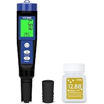 Digitaler Pool Salztester – 7-in-1 Messgerät Für PH, Salz, Temperatur Uvm.