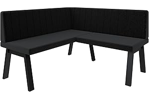 ‎FURNISTAR FURNISTAR Eckbank Akiko Metal A - Eckbankgruppe für Ihrem Esszimmer, Küche modern, Sitzecke, Essecke. Perfekt für Küche, Büro und Rezeption. Solide und Starke Verarbeitung. (130x130-Inari100)