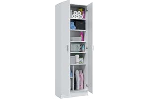 Habitdesign Furniturefactor Armadio/Scarpiera Universale a 2 Ante, Colore Bianco, Legno, 1