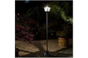 Smart Garden Solar Whitehall Post Bollard Super Bright Light Lamp Post 1.8 Meter