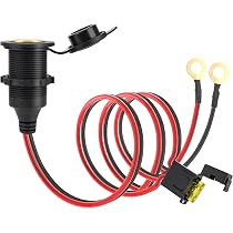 Akozon Presa Accendisigari Doppia 12V-24V Per Auto, Moto, Barca - Adattatore Universale Con Viti Di Montaggio