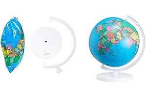 BRESSER Oregon Scientific- Globe terrestre, OSSG038R, Blanc