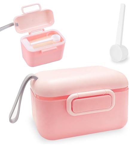 Boîte à Lait En Poudre Pour Bébé - Distributeur Portable PP - Grand Modèle Vert - 14x12x7 Cm