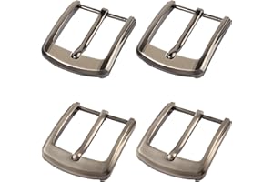 PARASTAR 4 Stück Gürtelschnalle Herren,40mm (1.6") Einzackige Gürtelschnal le,Heavy Duty Zinklegierung Gürtelschnall e,Gürtelschnall en Zum Wechseln für Gürtelschnal len für Männer und Frauen (2 Farben)