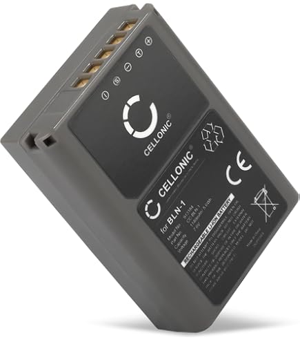 CELLONIC Akku Für Olympus Kameras – 7,4V, 1600mAh, Kompatibel Mit E-500, E-510, E-1, BLM-1 & Mehr