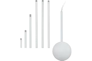 ‎EGLO EGLO Kabelkanal Extention, Kabelführung aus Stahl, Farbe: Weiß, Länge: 320 bis 1570 mm