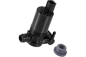 Motoforti Car Windshield Washer Pump, for Ford Fiesta Mk7 Mk8 2008-2015, 8A6117K624AA, Plastic, Black, 1 Pc