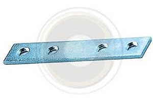 Sipa 1/10 Lastrina Diritta, Spessore 2 mm, Larghezza 15 mm, Argento, 12 cm, Set di 100 Pezzi