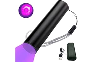 YZYOE Rechargeable 365 nm Black Light UV Flashlights, Black Light for Pet Urine Detection, UV Lamp, UV Flashlights, Black Light Flashlight Mini，HIGH Definition Ultraviolet.