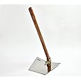 KRUFE 202 Grade Stainless Steel Spade - Heavy Duty Gardening for Agriculture | Durable and Versatile Hand Spade | Ideal for Soil Preparation, Planting, and Landscaping Projects | 8.5 x 11 x 35 Inches