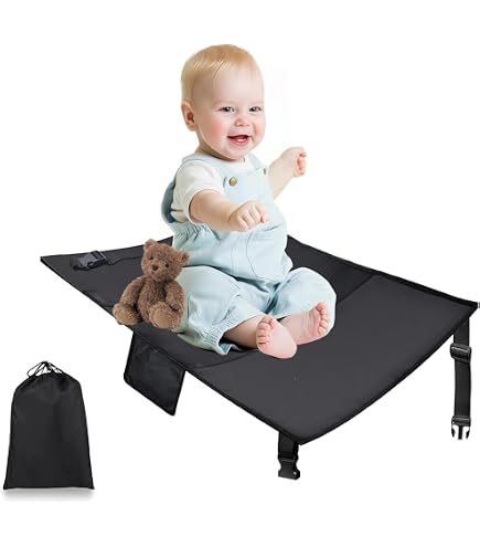 Accessori Aereo Extension De Siège D'Avion Pour Enfants WIYETY 79x44 Cm - Repose-Pieds Pliable Pour Voyager Confortablement Siège Train Voiture Enfant