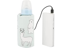Calentador de biberones para leche materna, biberón USB para mantener caliente el termostato de almacenamiento de viaje de le