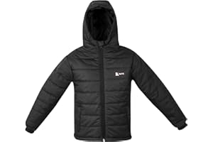 Katx Kids Padded Jacket Winter Coats Hooded Thicken Jacket Lightweight Warm Fleece Coat For Boys & Girls Outdoors Travelling Autumn School