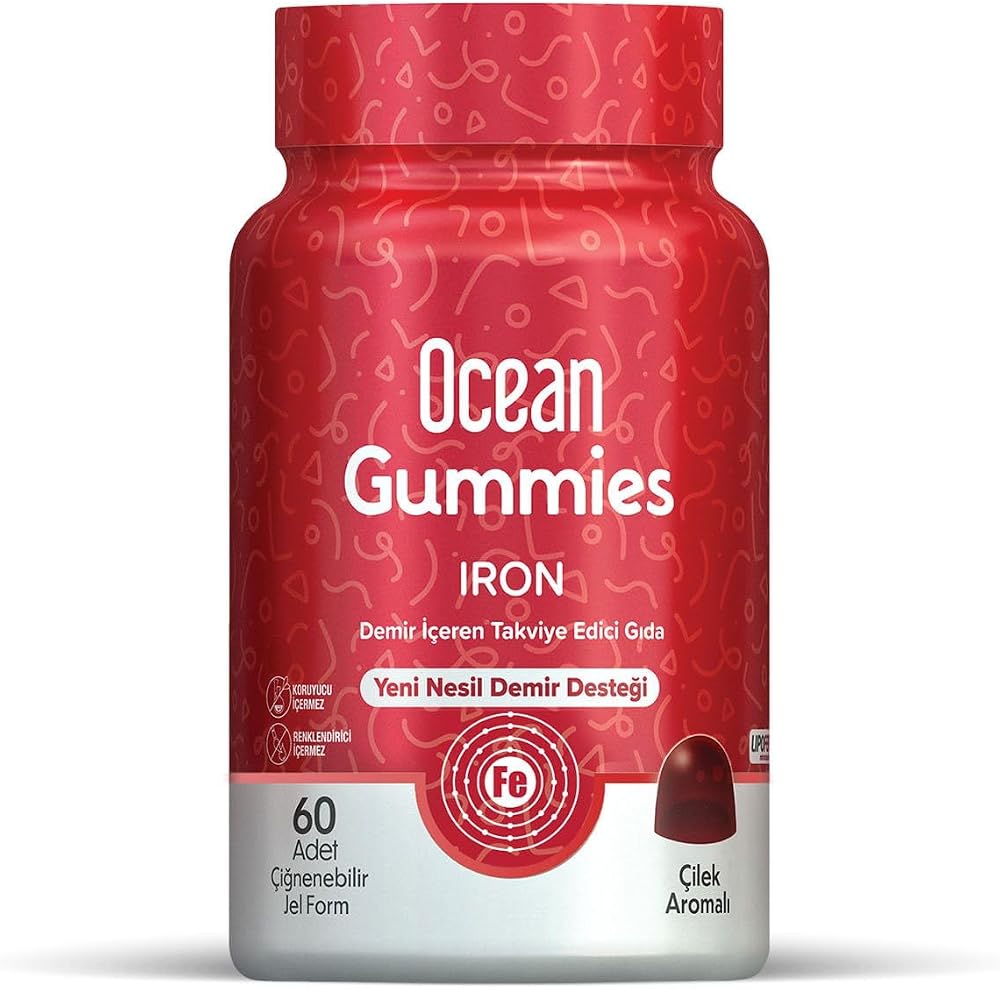Ocean Gummies Iron, Çiğnenebilir Jel Form