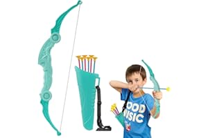 Flintronic Bow and Arrow Set for Kids, Archery Toys Set, Garden Toys with 1 Bow, 1 Quiver, 6 Suction Cups Arrows, Indoor and Outdoor Game for 3-8 Year Olds Boys Girls