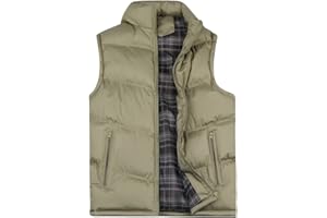 YOUTHUP Veste sans Manches Homme en Hiver Gilet Padded Bodywarmer de Sport Doudoune Légère Manteau Epais