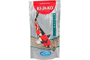 KI-JA-KO Health Koi Nourriture pour Poissons koï 1 kg/6 mm – pour Une Bonne Digestion des Poissons koï avec Actigen pour Soutenir Le système immunitaire et Forplus (algues Riches en oméga-3)