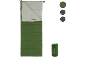 Naturehike Saco de Dormir para Adultos, Ligero Rectangular Empalmable Saco de Dormir de 3 Estaciones, para Acampar al Aire Libre, Senderismo