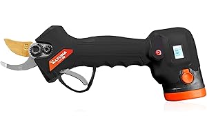 Altuna - Tijeras de Podar a Batería de Titanio - Alta Potencia de Corte Equivalente a Tijera de Dos Manos - Motor Brushless - Corte 30mm - Incluye 2 Baterías 2,6Ah - Maletín Resistente Incluido