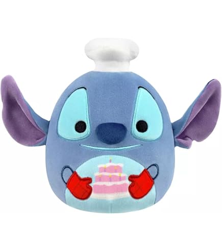 Squishmallows SQDI00749 Stitch met watermeloen, 35 cm, officieel