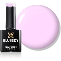 Bluesky Glitzer-Gel-Nagellack – Feenstaub-Pink, UV/LED Aushärtend, 10 Ml + 2 Glanztücher, Langanhaltender Glanz