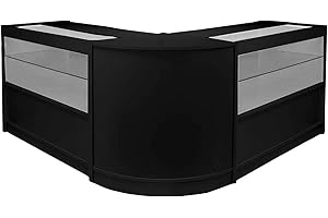 Monster Shop Comptoir Magasin Vitrine Gemini Vente au Détail Cabinet en Verre Noir