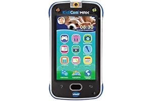 VTech – KidiCom Max Bleu – Smartphone pour enfant évolutif, ultra résistant, sécurisé, avec appareil photo intégré Batterie – Version FR