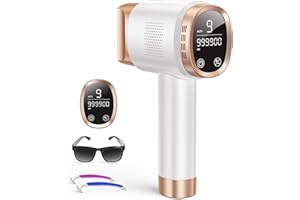 DEPLITE IPL Geräte Haarentfernung,LCD Bildschirm und 9 Energiestufen,999,900 Blitze,3 in 1 Laser Laser Haarentfernung geräte für Arm,Bikini,Körper,Epilierlaser